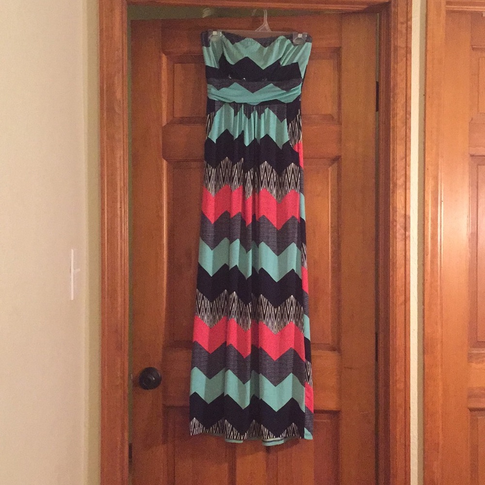 Chevron Maxi Dress